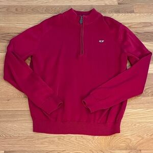Vineyard Vines Boy’s Red Zip-Up Sweater